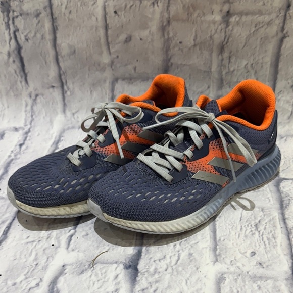 adidas Shoes - Adidas Youth Athletic Shoes in Gray-Blue and Orange